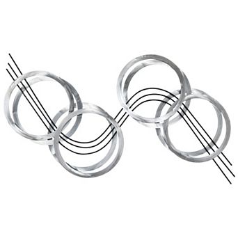 Flowing Etched Metal Wall Sculpture