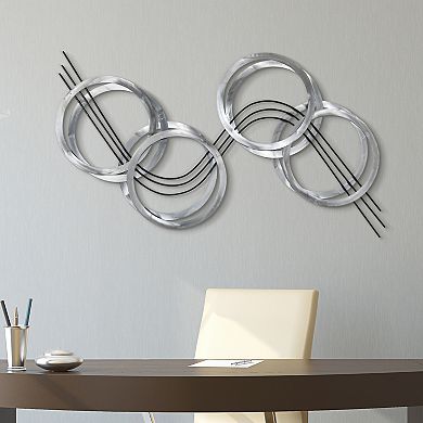 Flowing Etched Metal Wall Sculpture