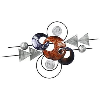 Target Etched Metal Wall Sculpture