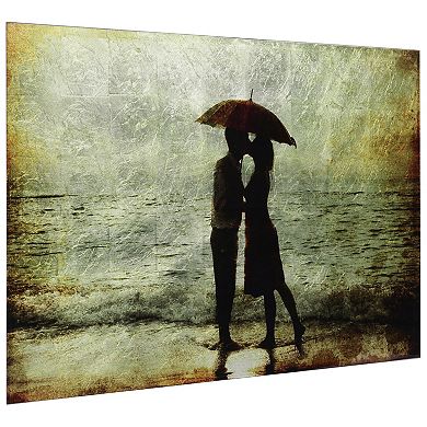Empire Art Direct Goodbye Kiss Glass Wall Art