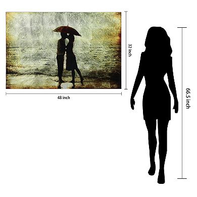 Empire Art Direct Goodbye Kiss Glass Wall Art