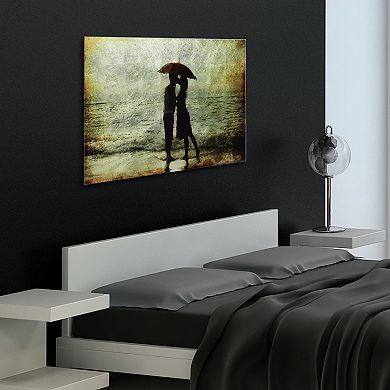 Empire Art Direct Goodbye Kiss Glass Wall Art