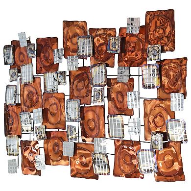 Maze Etched Metal Wall Sculpture