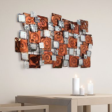 Maze Etched Metal Wall Sculpture