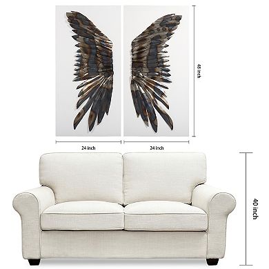 The Wings Mixed Media Iron Canvas