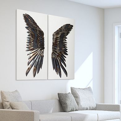 The Wings Mixed Media Iron Canvas