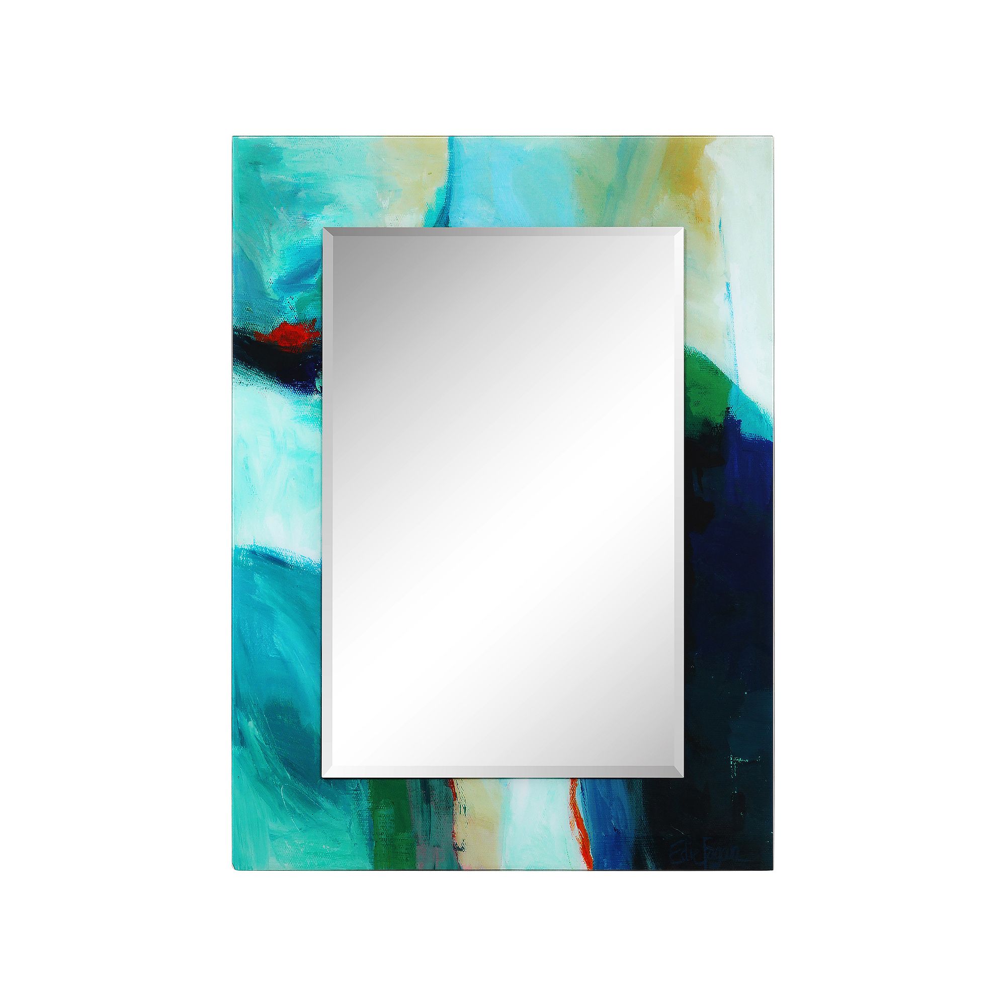 Sky Rectangular Beveled Mirror, Multi
