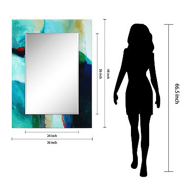 Sky Rectangular Beveled Mirror