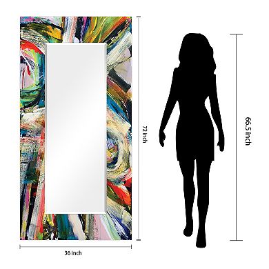 Rock Start I Rectangular Beveled Mirror