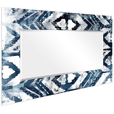 Indigo Extraction Rectangular Beveled Mirror