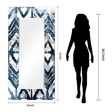 Indigo Extraction Rectangular Beveled Mirror