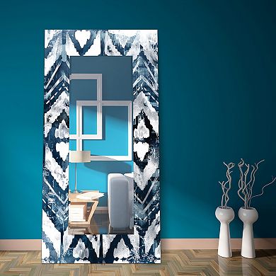 Indigo Extraction Rectangular Beveled Mirror
