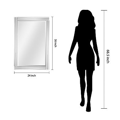 Beveled Clear Rectangular Mirror