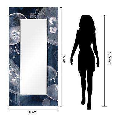 Moon Jellies Rectangular Beveled Mirror