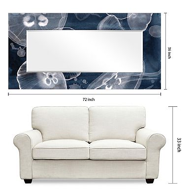 Moon Jellies Rectangular Beveled Mirror
