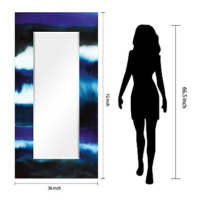 Run Off II Rectangular Beveled Mirror