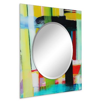Shine Round Beveled Mirror