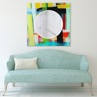 Shine Round Beveled Mirror