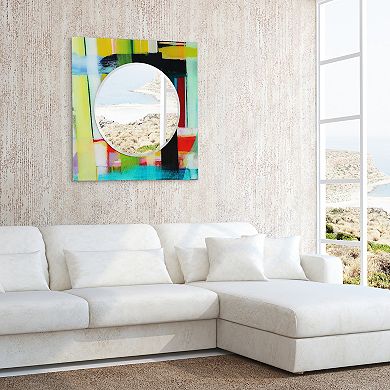 Shine Round Beveled Mirror