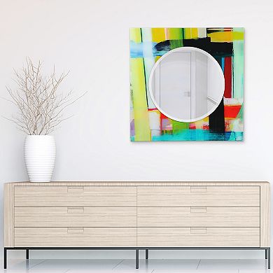 Shine Round Beveled Mirror