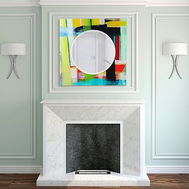 Shine Round Beveled Mirror