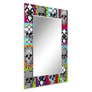 Sugar Skulls Rectangular Beveled Mirror