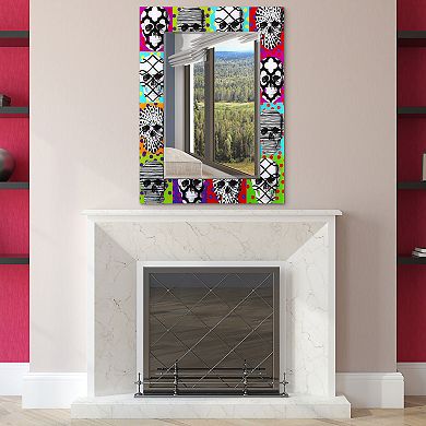 Sugar Skulls Rectangular Beveled Mirror