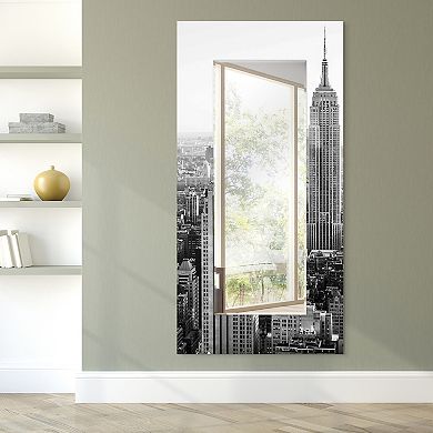 My N.Y. Rectangular Beveled Mirror