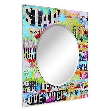 Star Round Beveled Mirror