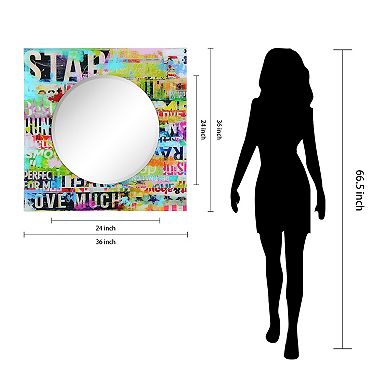Star Round Beveled Mirror