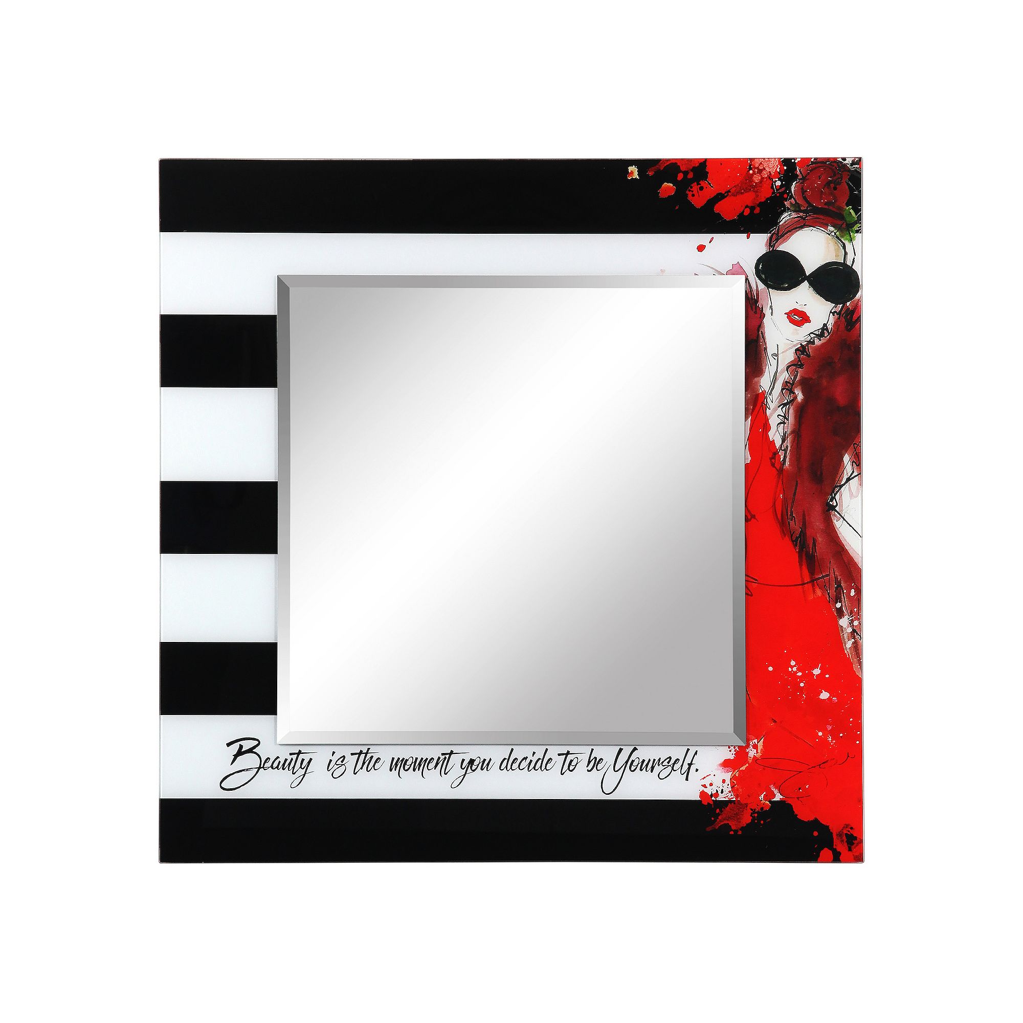 Empire Art Direct Fashion Square Wall Mirror, Multi