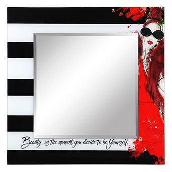 Empire Art Direct Fashion Square Wall Mirror