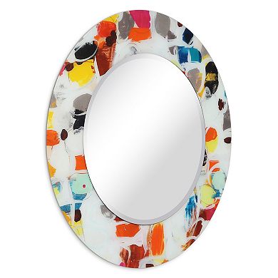 Party Round Beveled Mirror