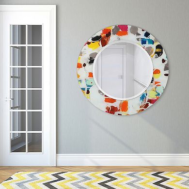 Party Round Beveled Mirror