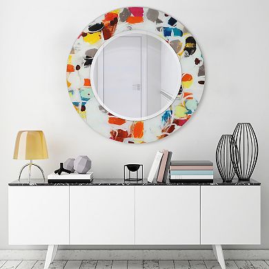 Party Round Beveled Mirror