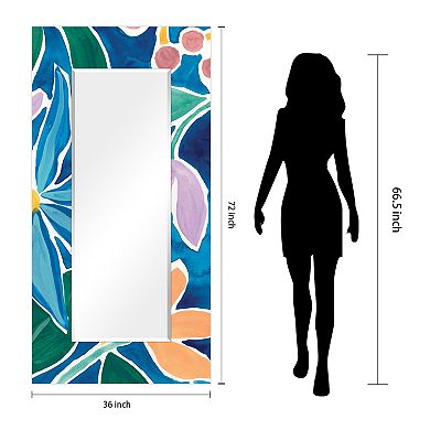 Tiki Square Rectangular Beveled Mirror