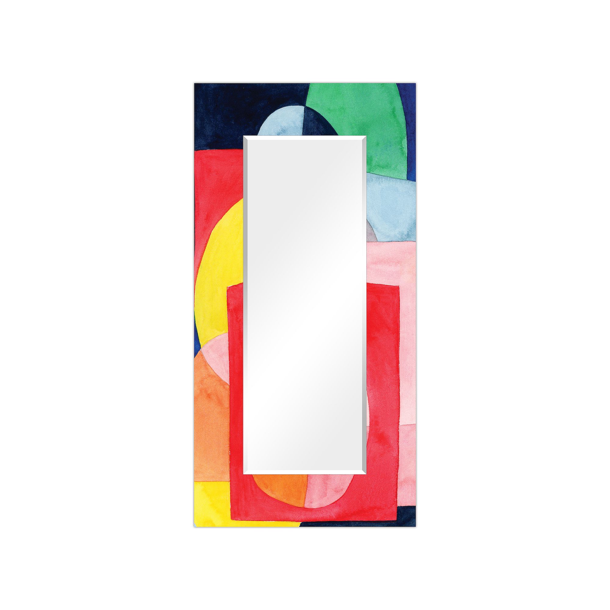 Launder II Rectangular Beveled Mirror, Multi