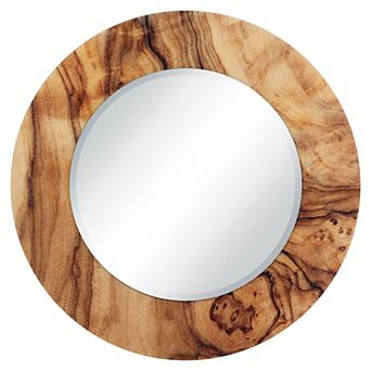 Forest Round Beveled Mirror