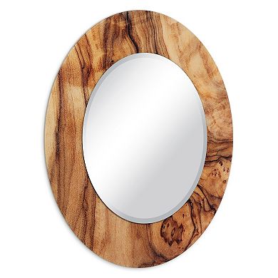 Forest Round Beveled Mirror