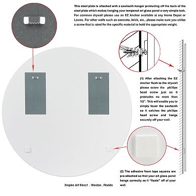 Forest Round Beveled Mirror