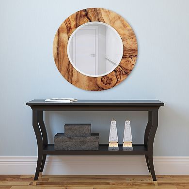 Forest Round Beveled Mirror