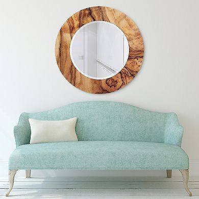 Forest Round Beveled Mirror