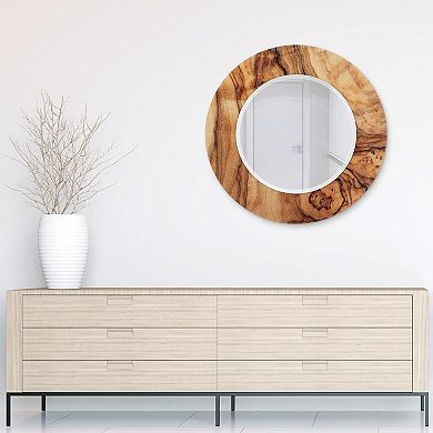 Forest Round Beveled Mirror
