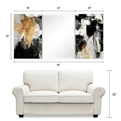 Gray Skies Rectangular Beveled Mirror