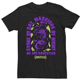 Big & Tall Gargoyles Stone By Day Warriors By Night Stamp Tee