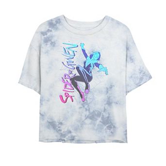 Juniors' Marvel Spider-Man Spider-Gwen Gradient Portrait Tee