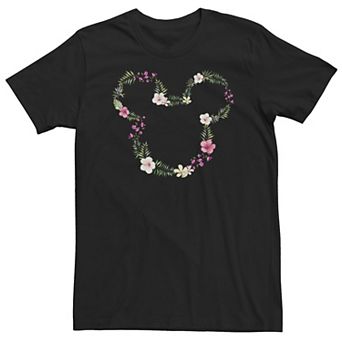 Big & Tall Disney Mickey Mouse And Friends Mickey Floral Outline Tee