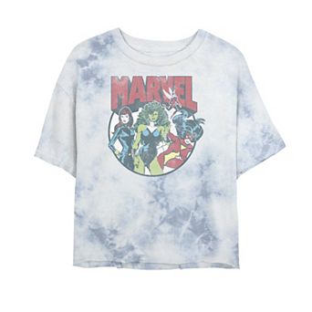 Juniors' Marvel Women Group Circle Shot Tee