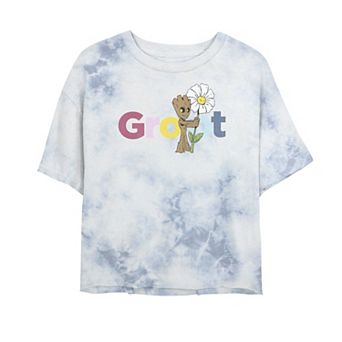Juniors' Marvel Guardians Of The Galaxy Groot Flower Tee