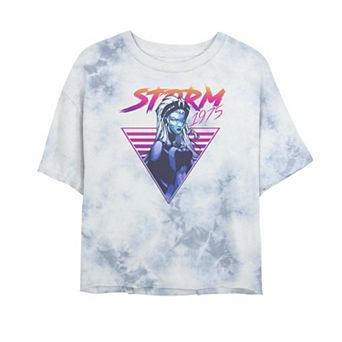 Juniors' Marvel X-Men Storm 80's Retro Triangle Gradience Tee